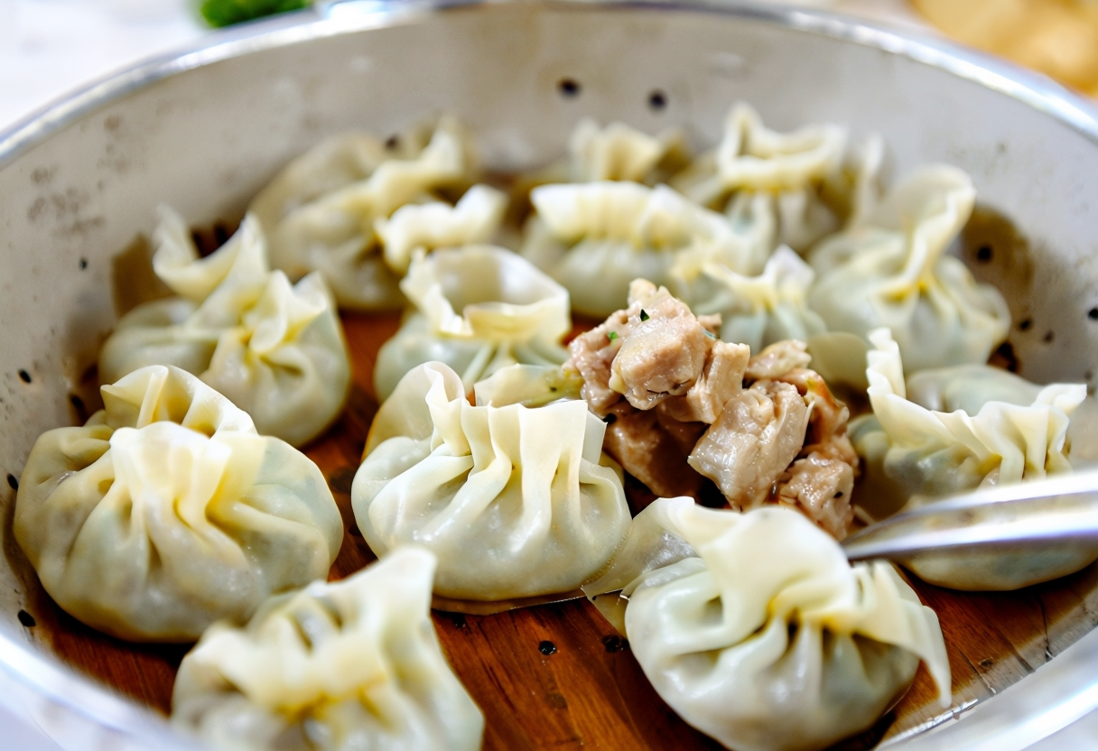 Dumplings de Cerdo al Vapor