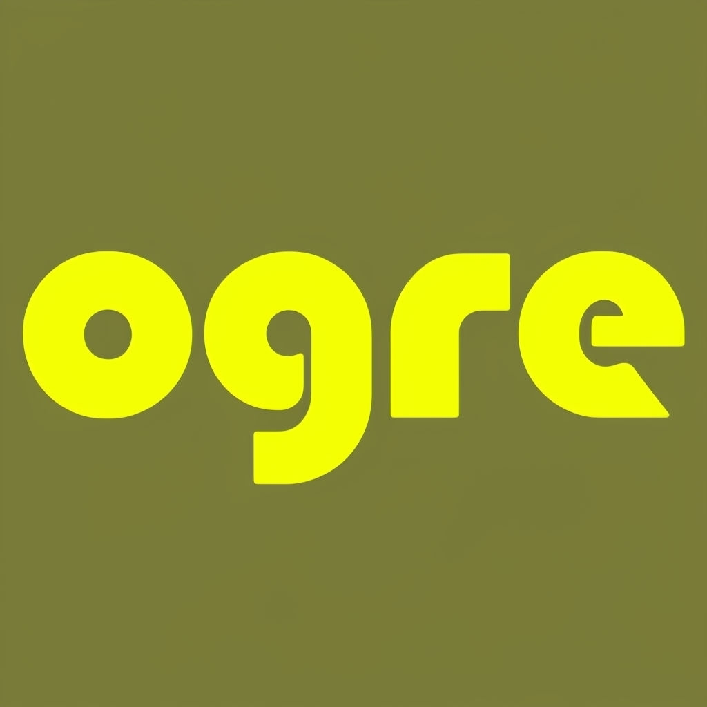 Bold Minimalist Ogre Typography Logo Design