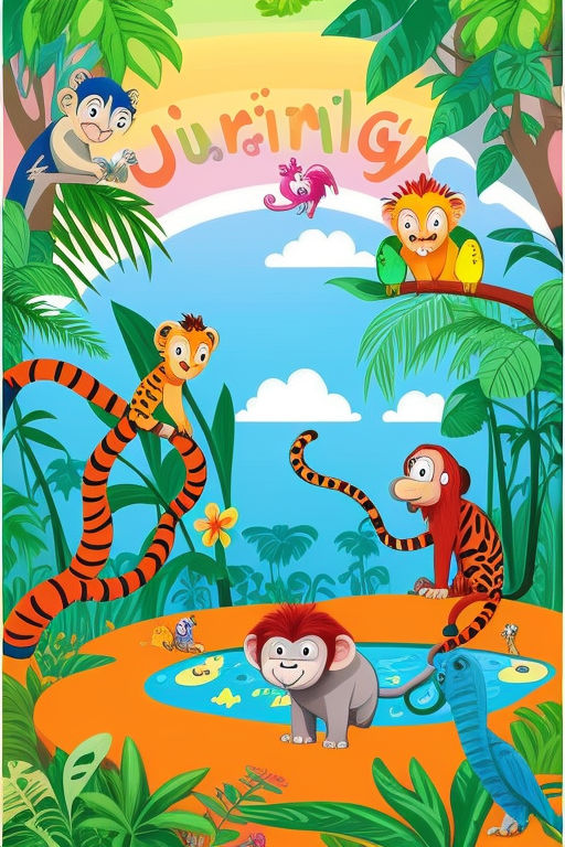 Create a vibrant and captivating illustration for a children... by ...