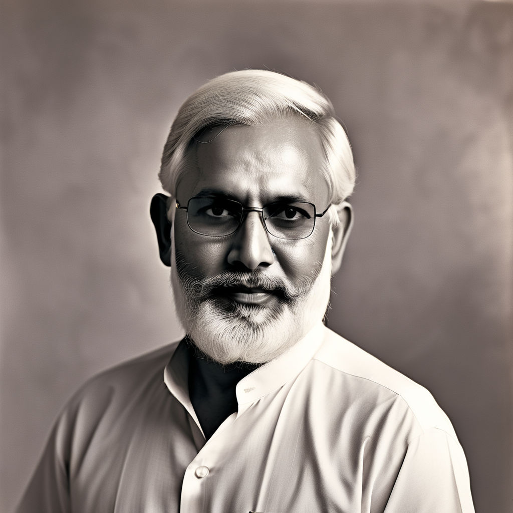 Narendra Modi in young look by Onkar Darpe - Playground