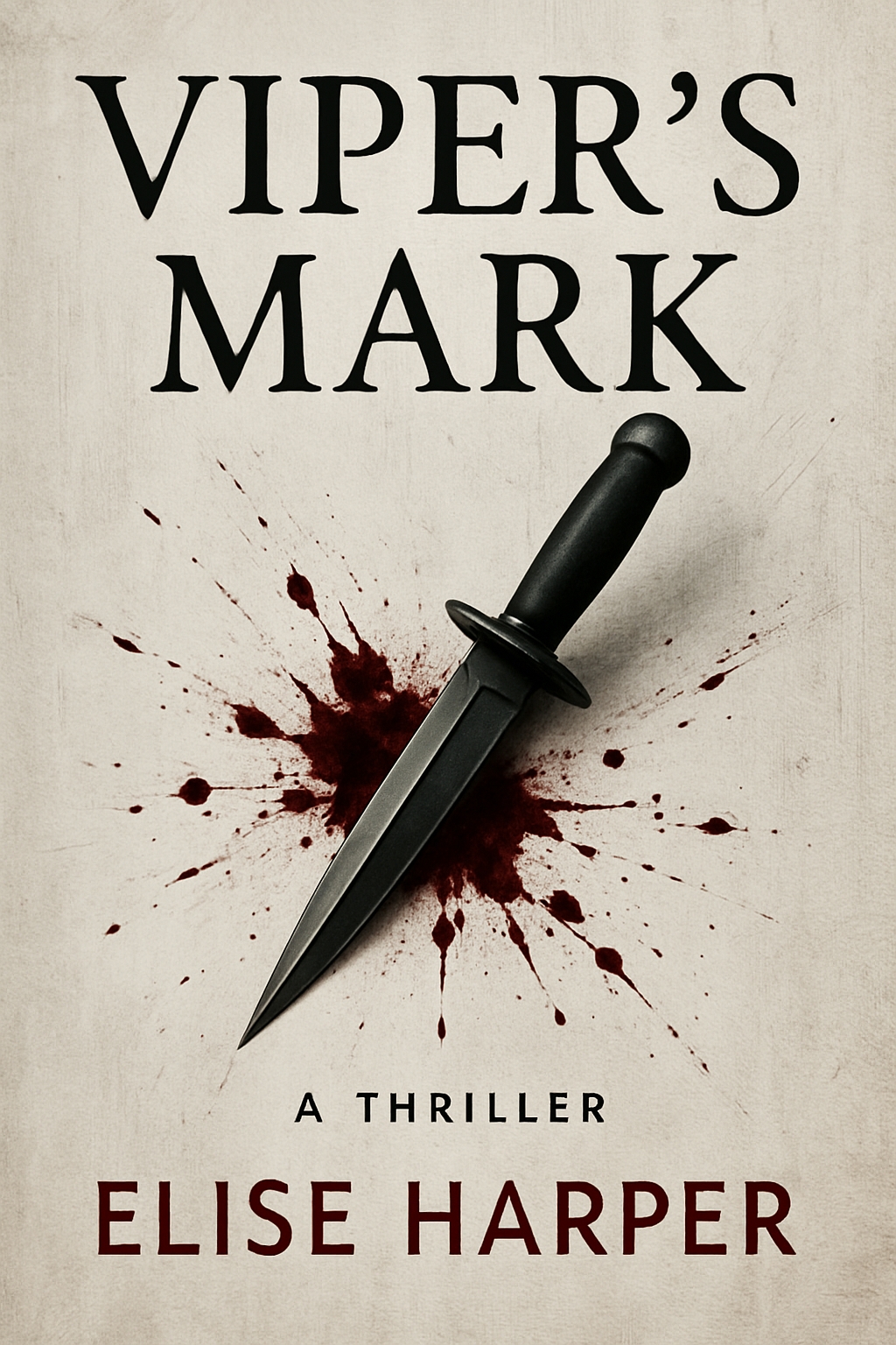 Viper's Mark Dramatic Thriller Book Cover Design by Elise Harper EBook Cover