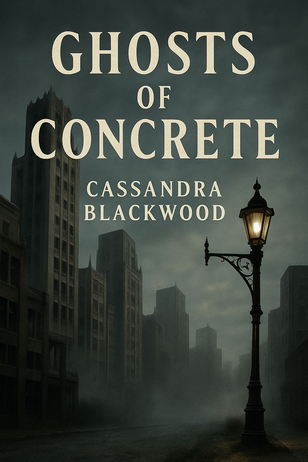 Gothic Urban Haunting Scene for Ghosts of Concrete EBook Cover