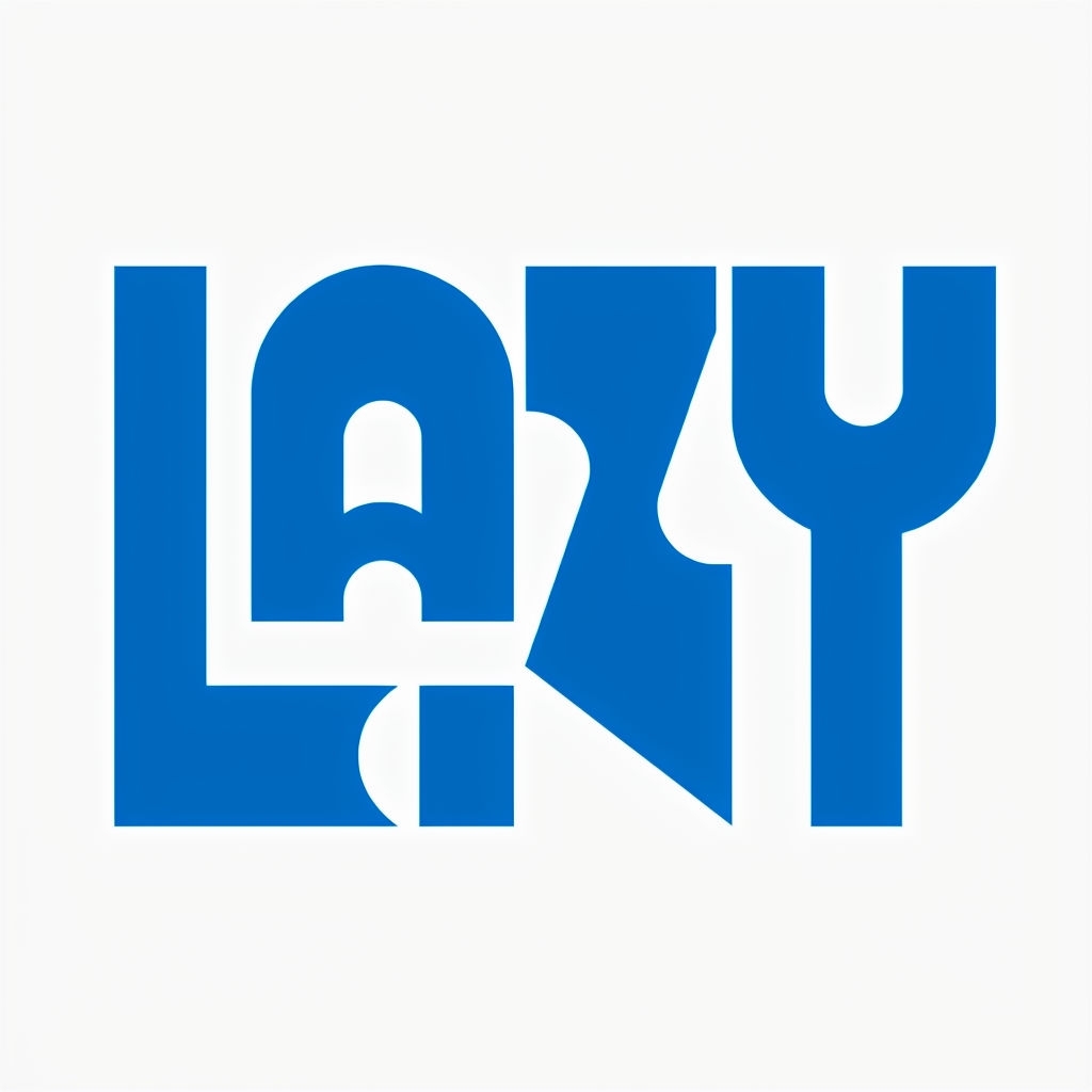 Modern Blue Lazy Typography Graphic T-Shirt