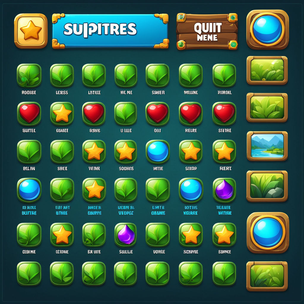 Game gui menu assets sprites widgets buttons quit resume nat... by ...