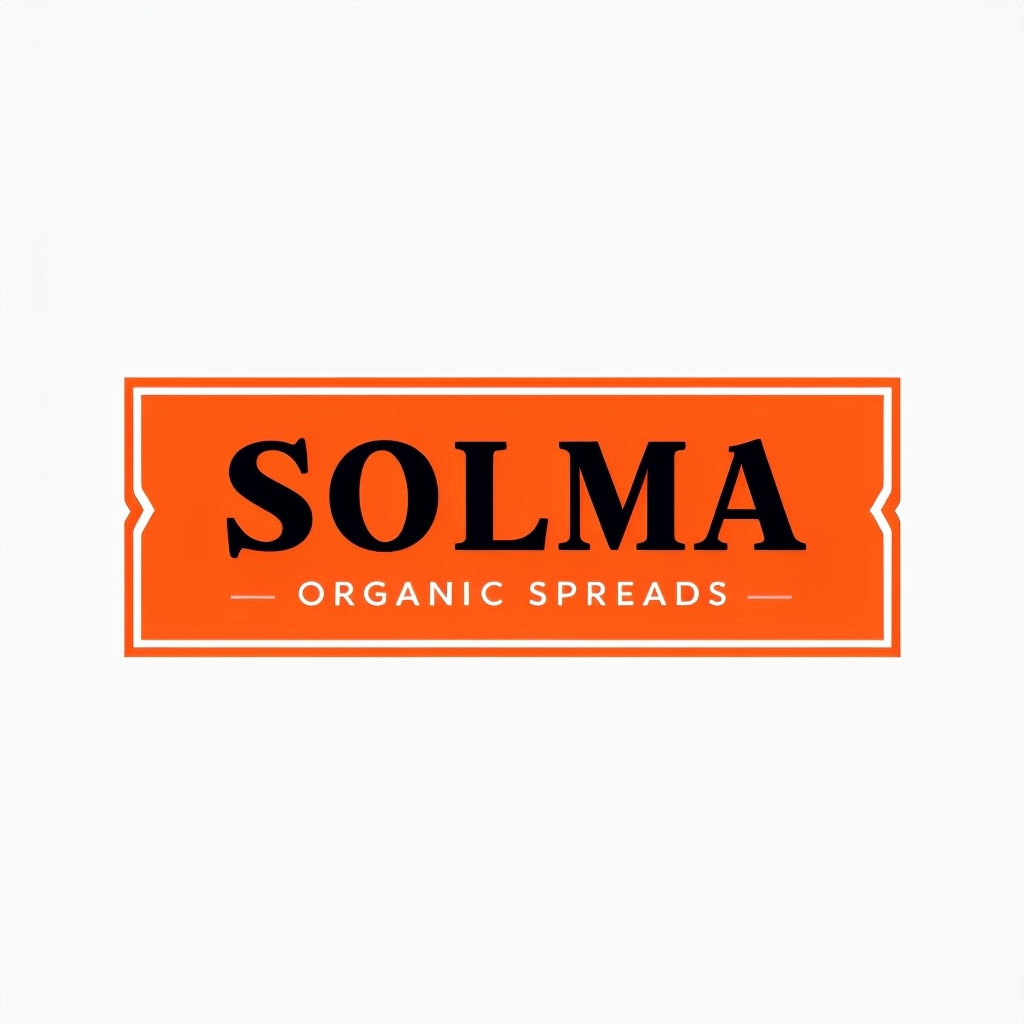Bold Minimalist Solma Organic Spreads Logo Design