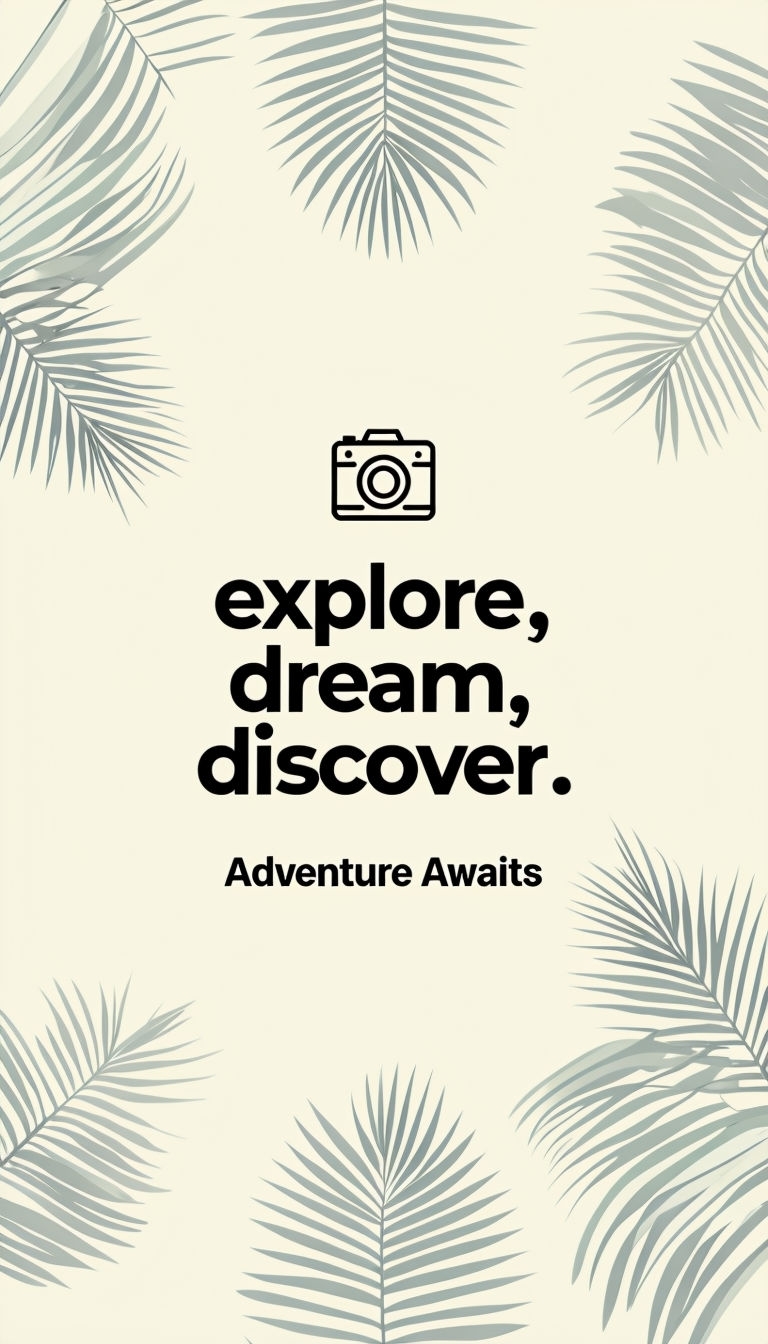 Minimalist Explore Dream Discover Motivational Poster