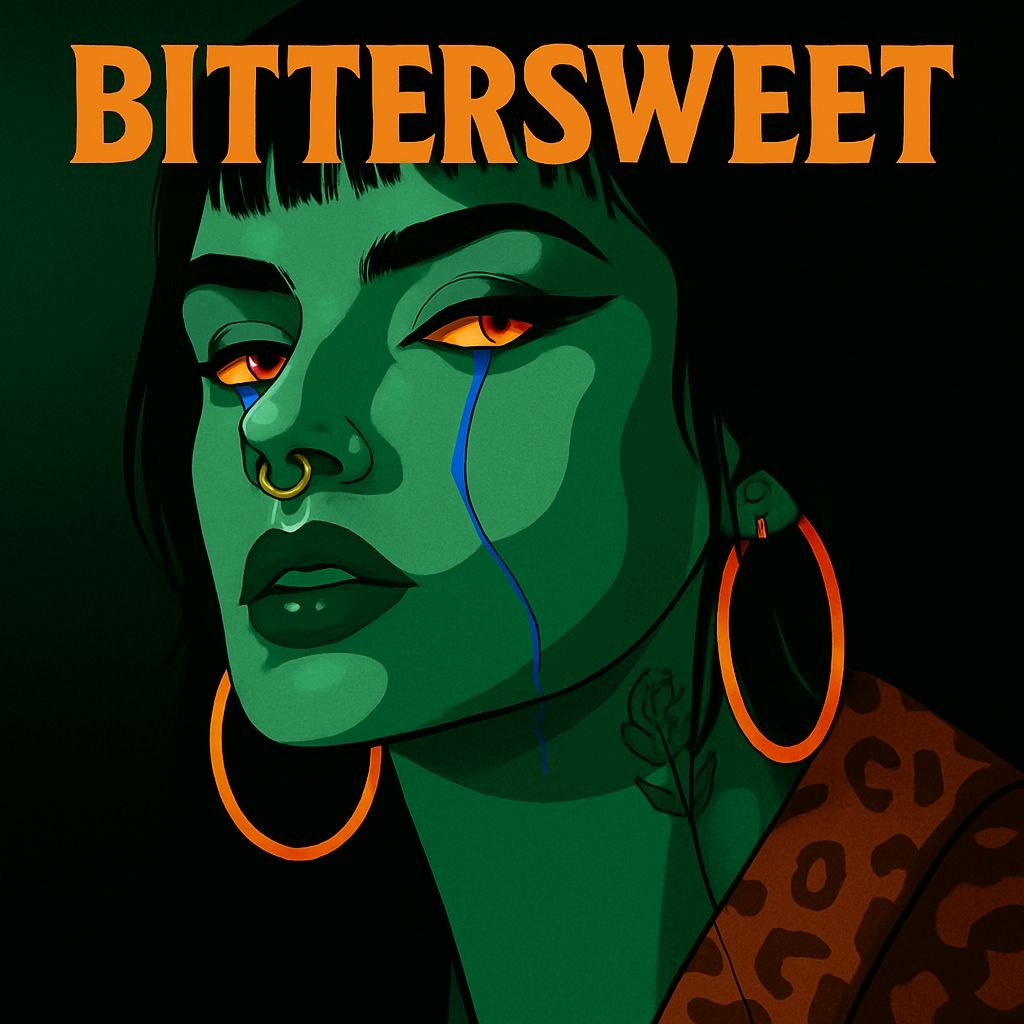 Bittersweet Mystical Female Character Illustration for Album Cover