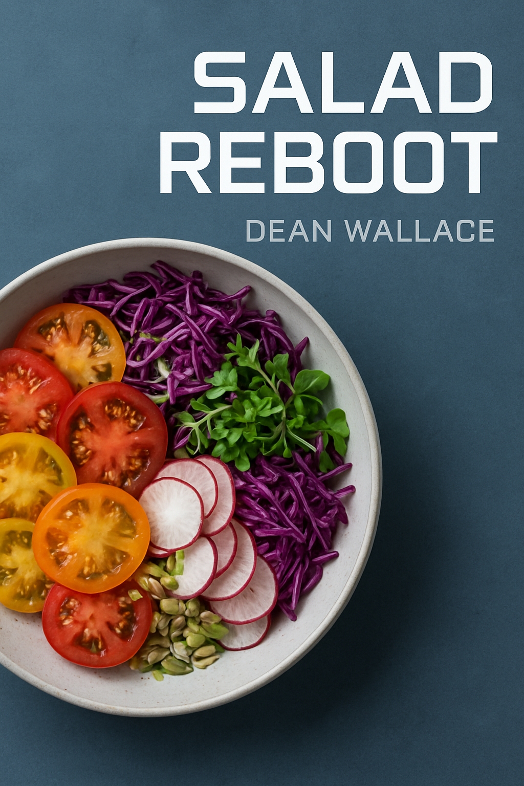 Vibrant Salad Reboot EBook Cover with Fresh Ingredients by Dean Wallace