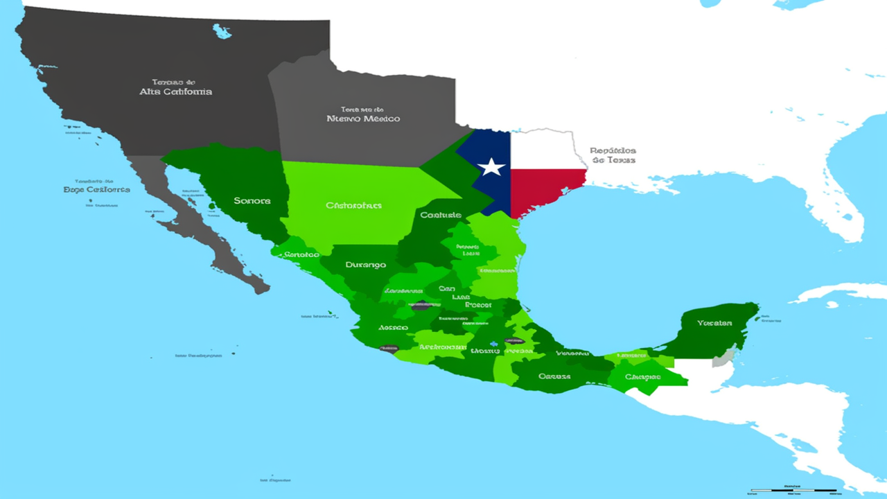 Mapa de la Independencia de Texas by Ulises López - Playground