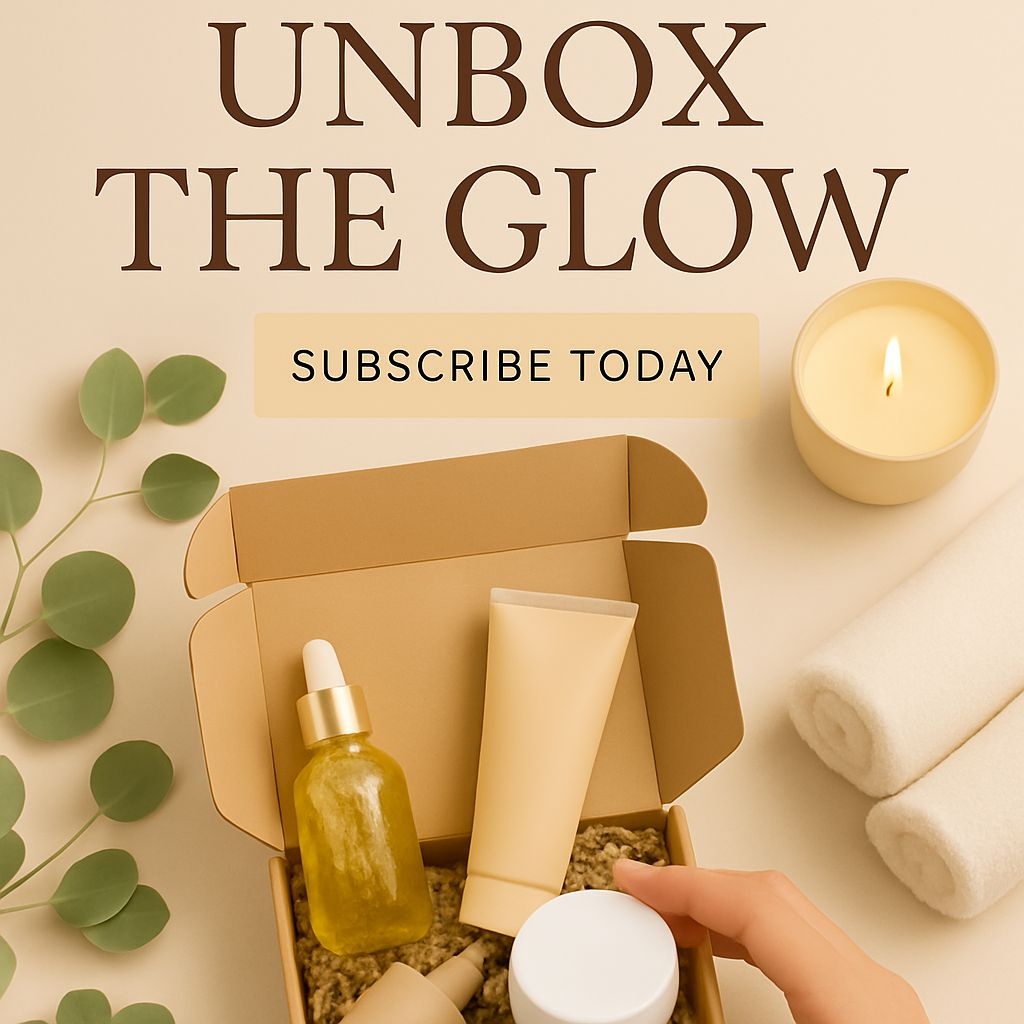 Unbox the Glow Skincare Subscription Promotional Image Ads