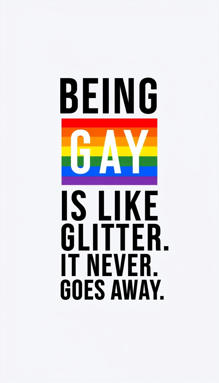 Being Gay is Like Glitter Empowering Phone Case Cover