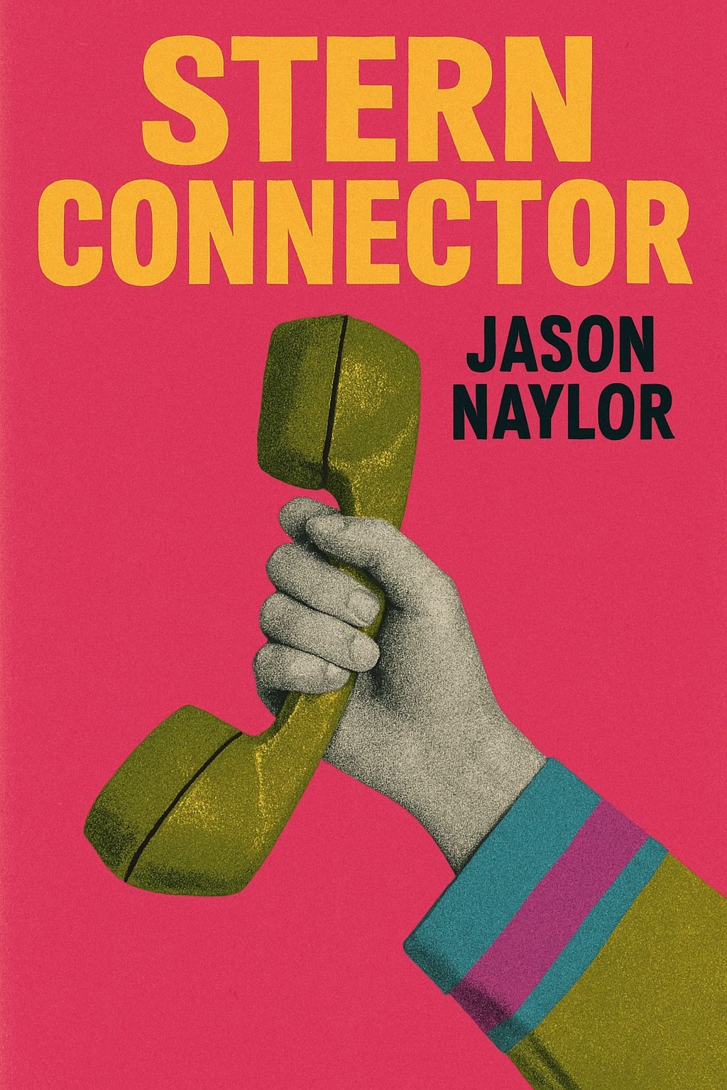 Vibrant Retro STERN CONNECTOR Book Cover Design with Vintage Phone EBook Cover