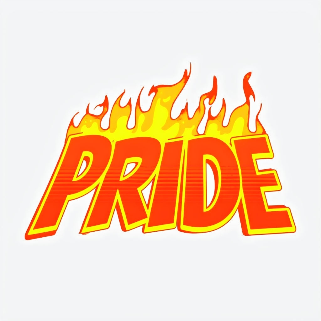 Bold Comic Book Style PRIDE Design T-Shirt