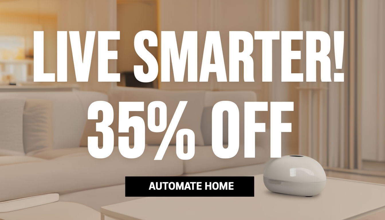 Live Smarter Home Automation Advertisement with 35% Off Offer Ads