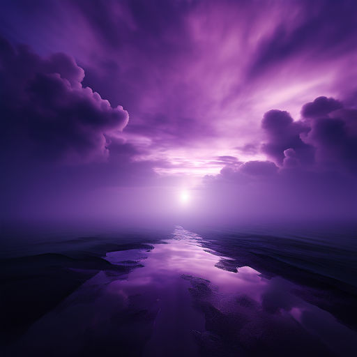 A dominatingly dramatic scene in deep shades of lilac by Estoico ...