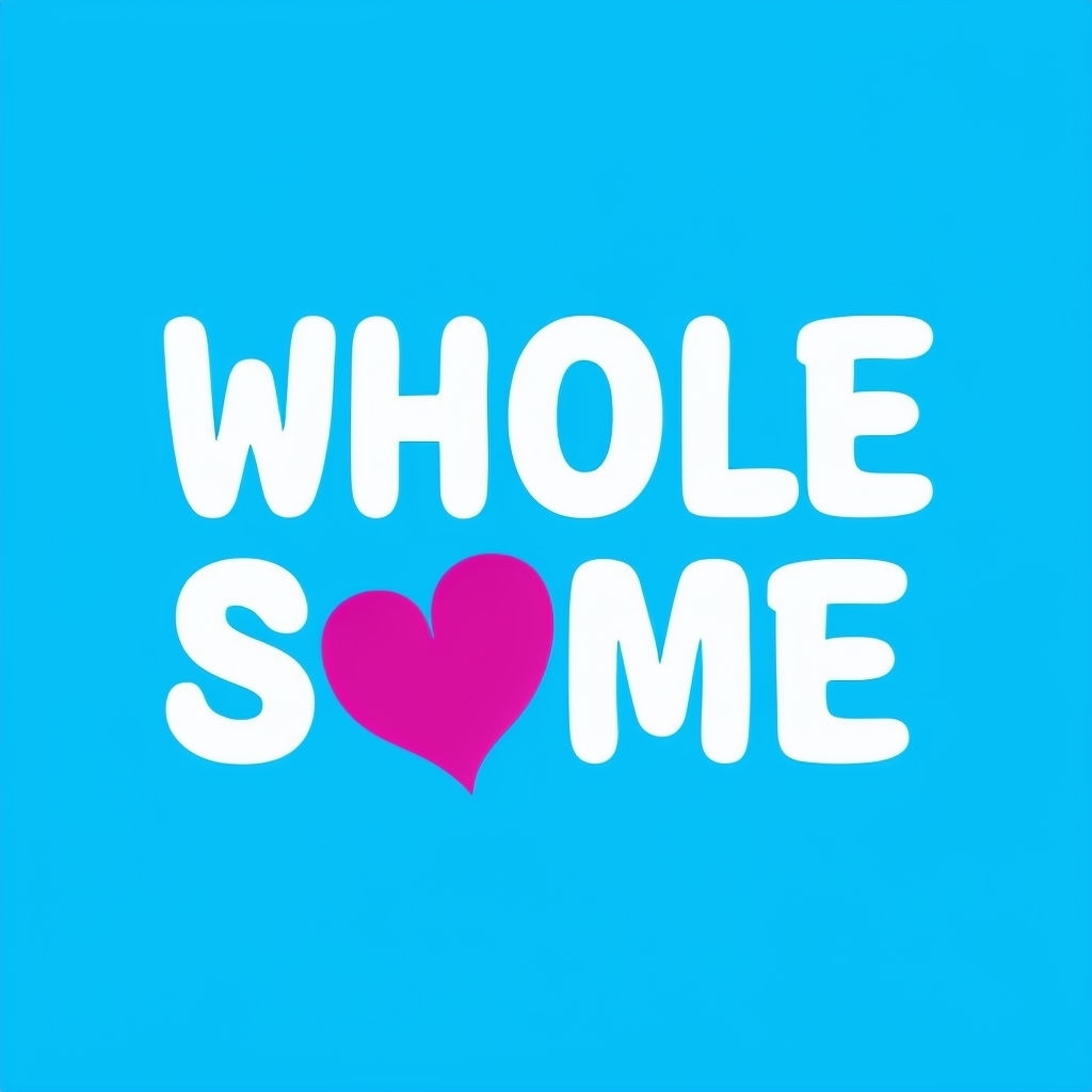 Wholesome Heart Design in Sky Blue Minimalist T-Shirt