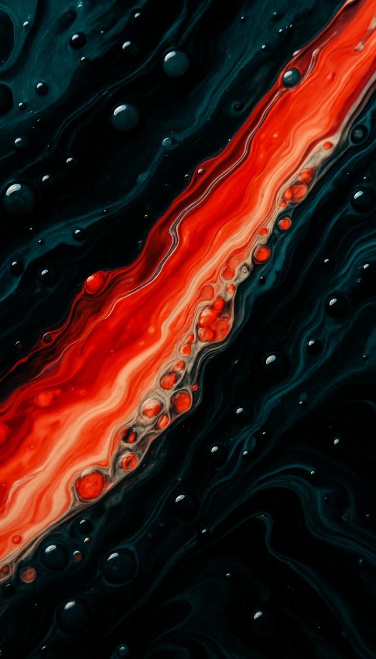 Vibrant Abstract Liquid Flow Art Phone Case Cover