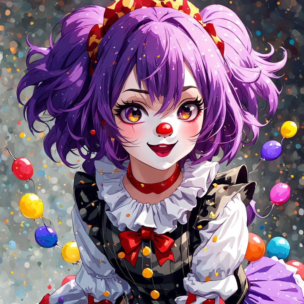 anime clown girl