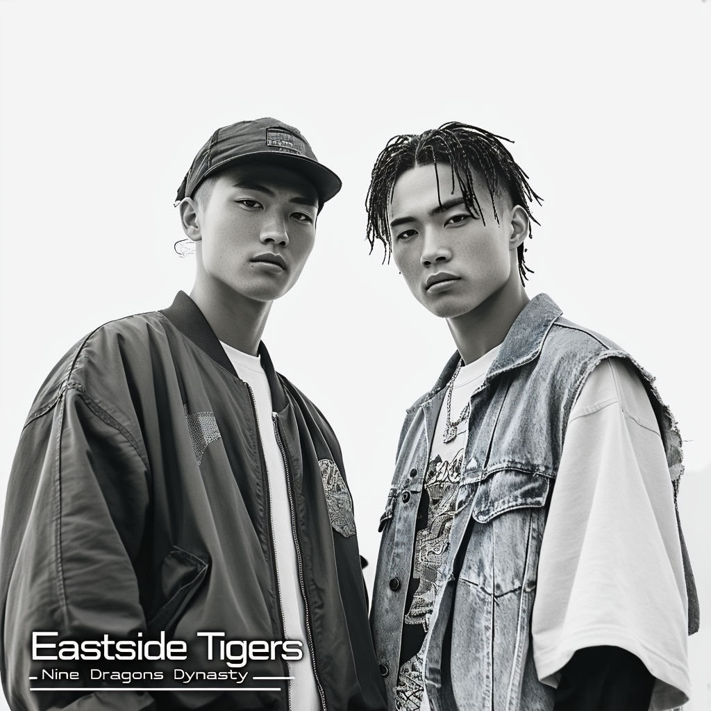 90s Hip-Hop Minimalist Album Cover Featuring Eastside Tigers