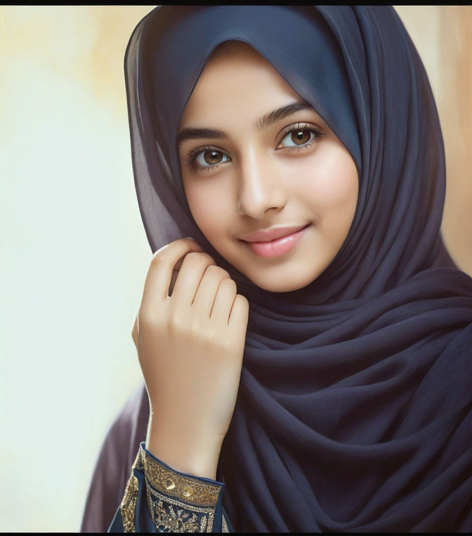 Portrait of a 16yearold girl with a babyfaced by MAK TBA Playground