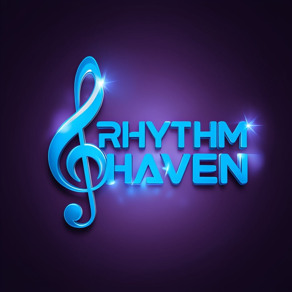 Vibrant Rhythm Haven Music Club Logo Design