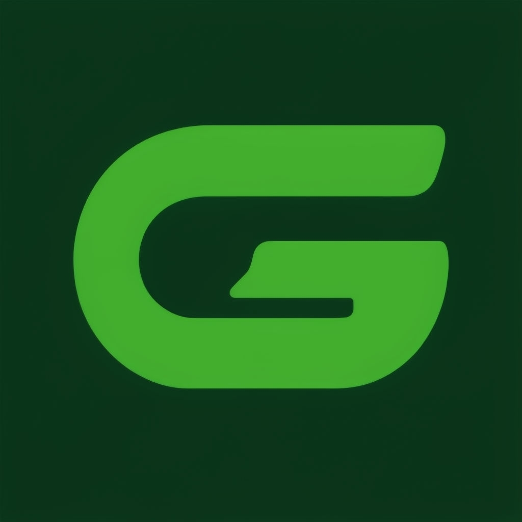 Modern Minimalist Lime Green G Logo Design for Hats