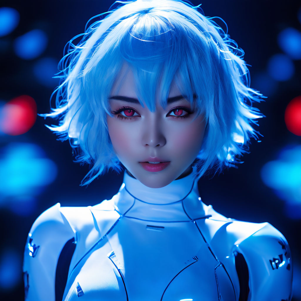 Portrait of Rei Ayanami from Neon Genesis Evangelion