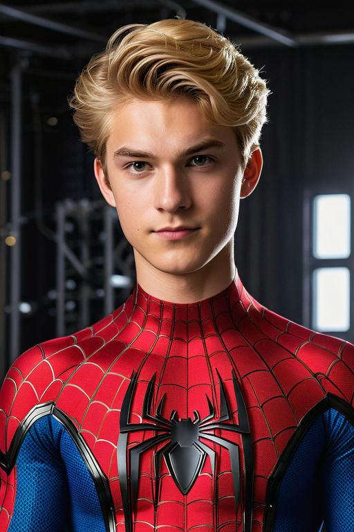 Half Blond 18 Year Old Man Dons Spider Man Suit By ITHAN HUNT Playground