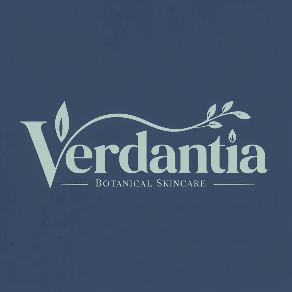 Elegant Verdantia Botanical Skincare Logo Design