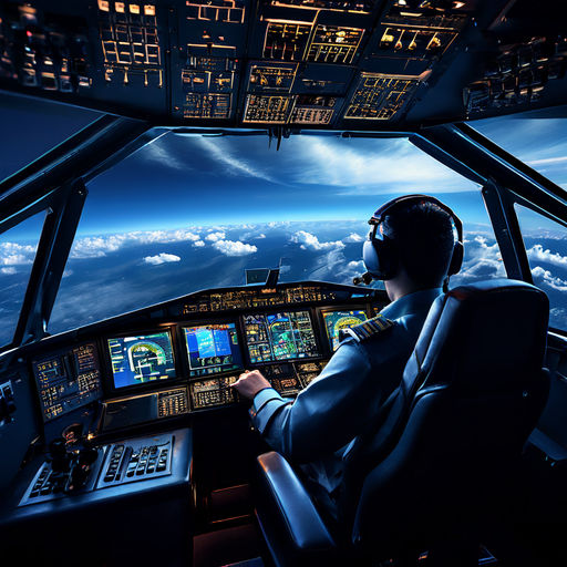 Computer piloting a jet aircraft in the cockpit by Sitemasterz Admin ...