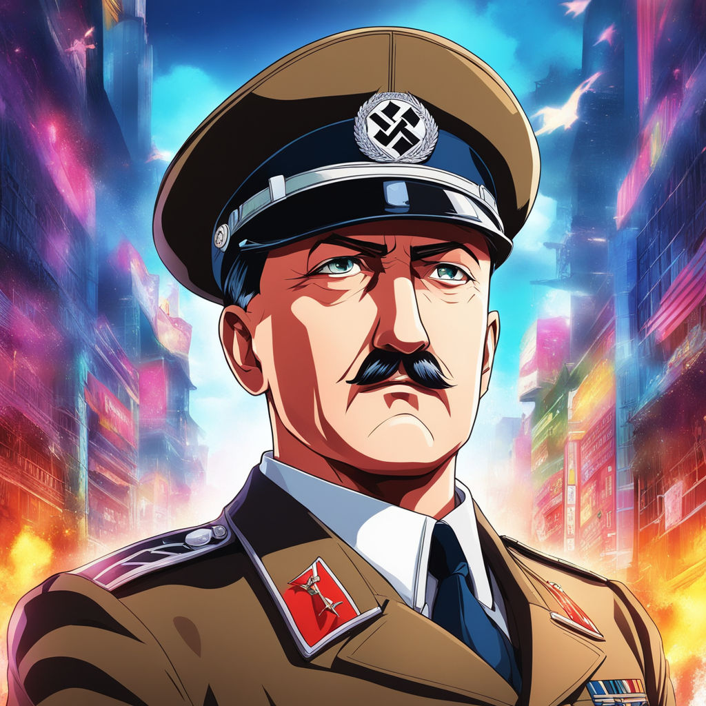 Anime artwork Hitler . anime style by Sarim Shaikh - Playground