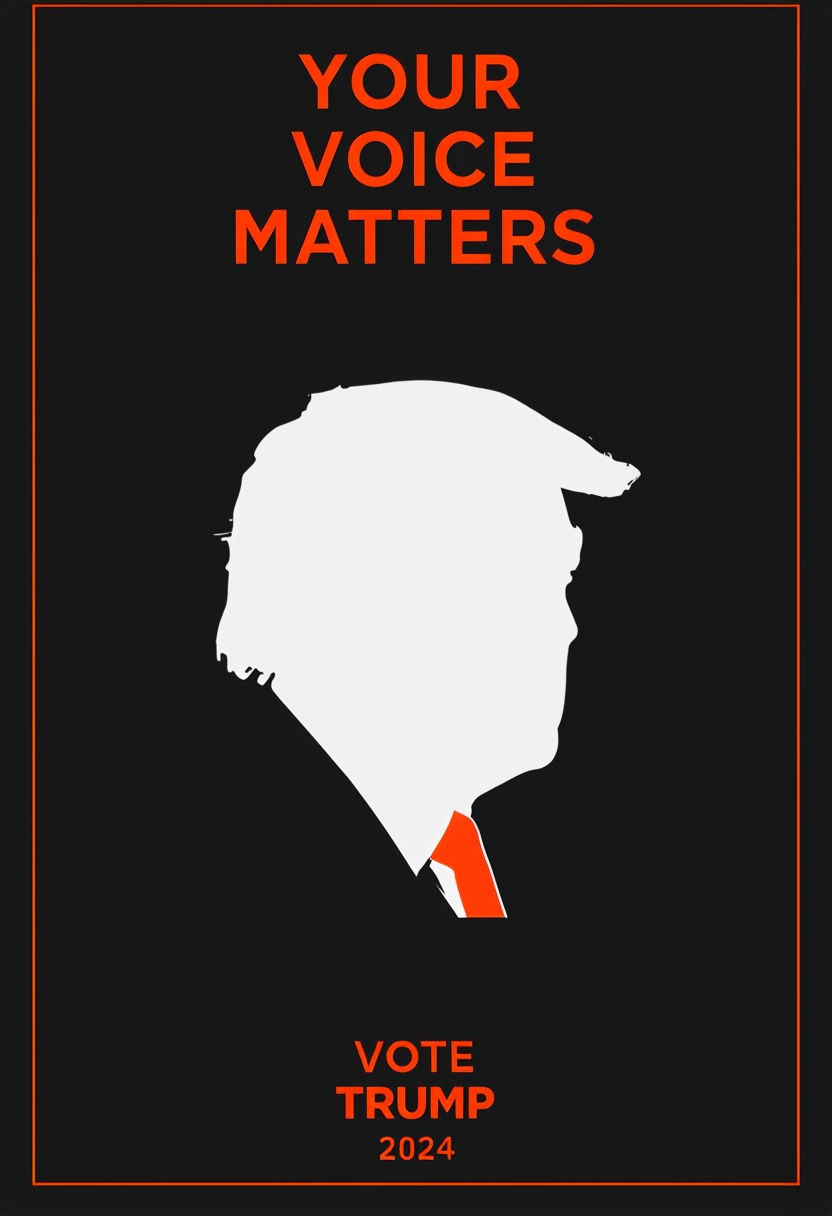 Empowering Minimalist Trump 2024 Vote Poster