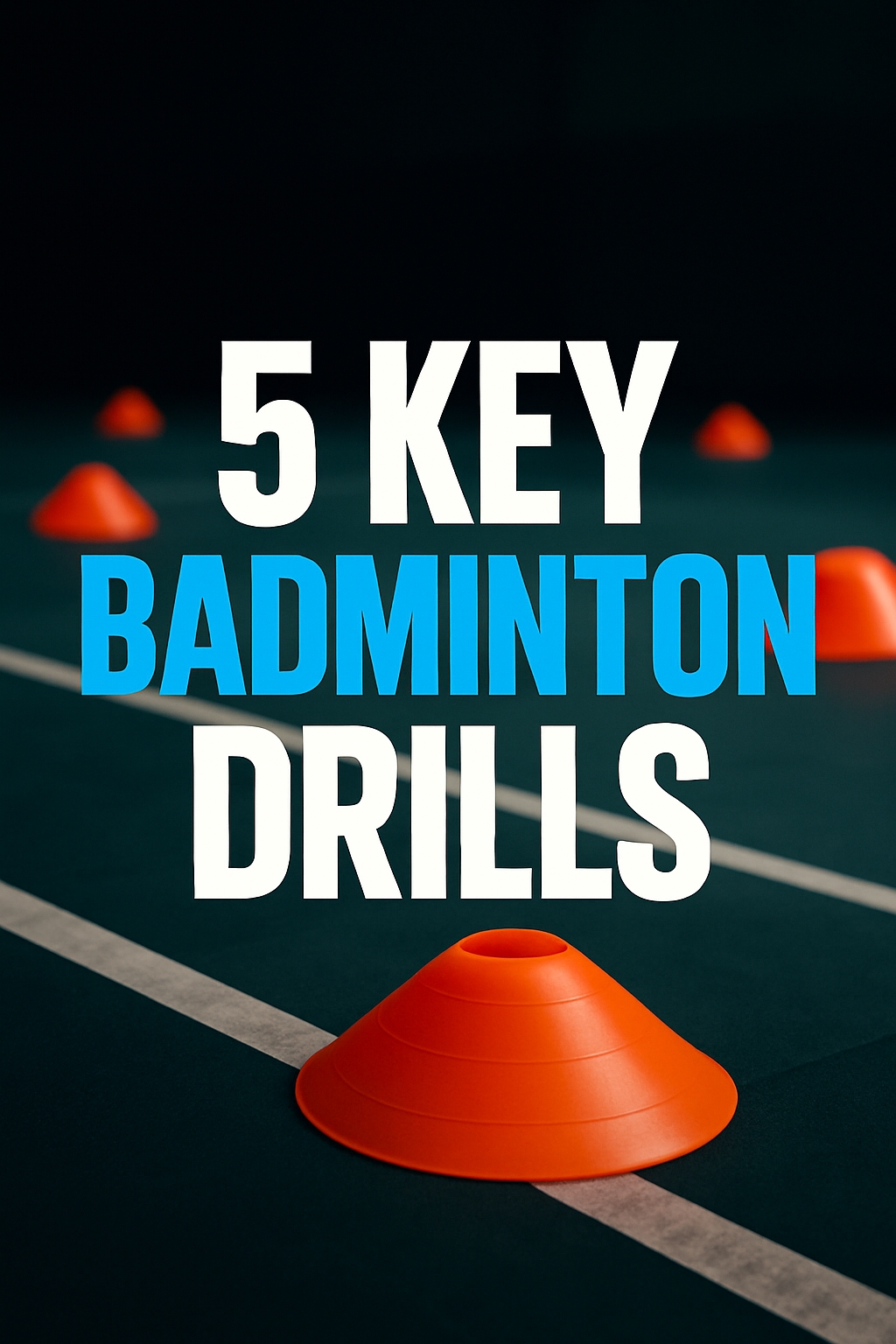 5 Key Badminton Drills Promotional Photography for Training Social Media Post