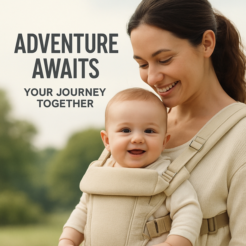 Joyful Mother and Baby Adventure Together Photograph Ads