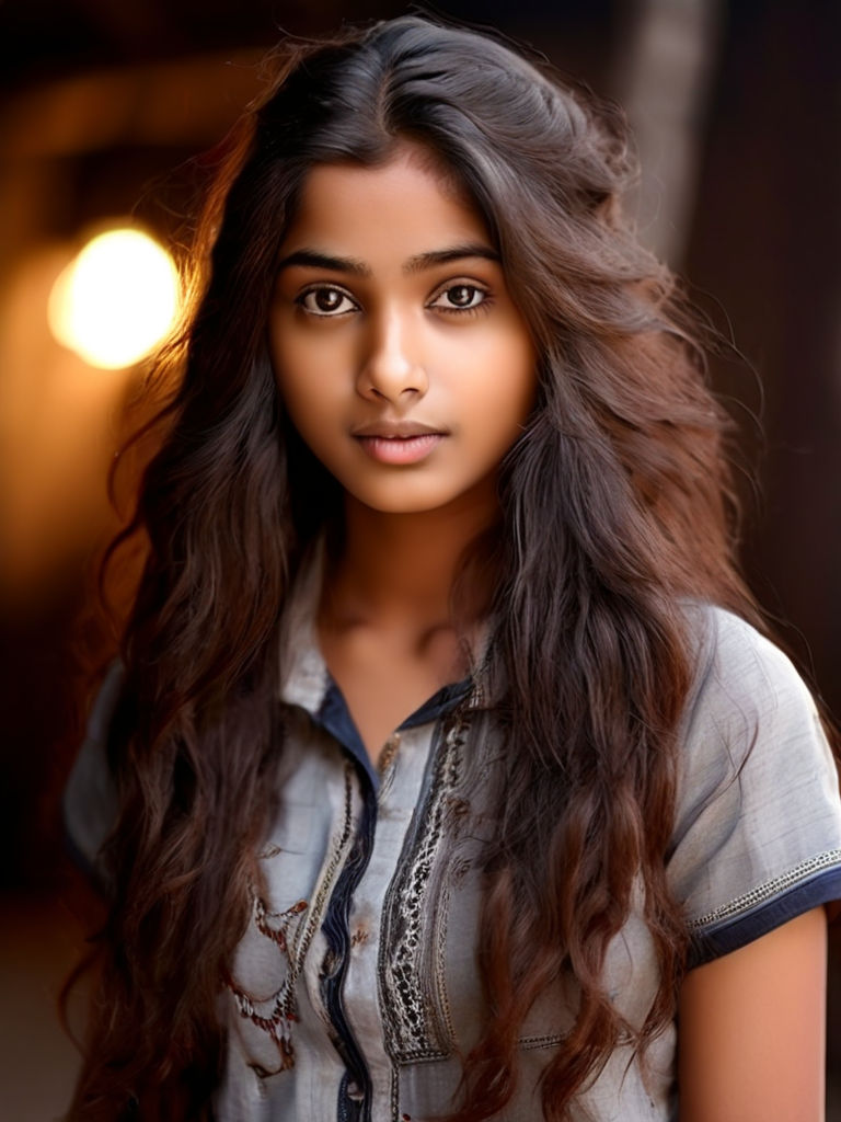 A Indian teen girl