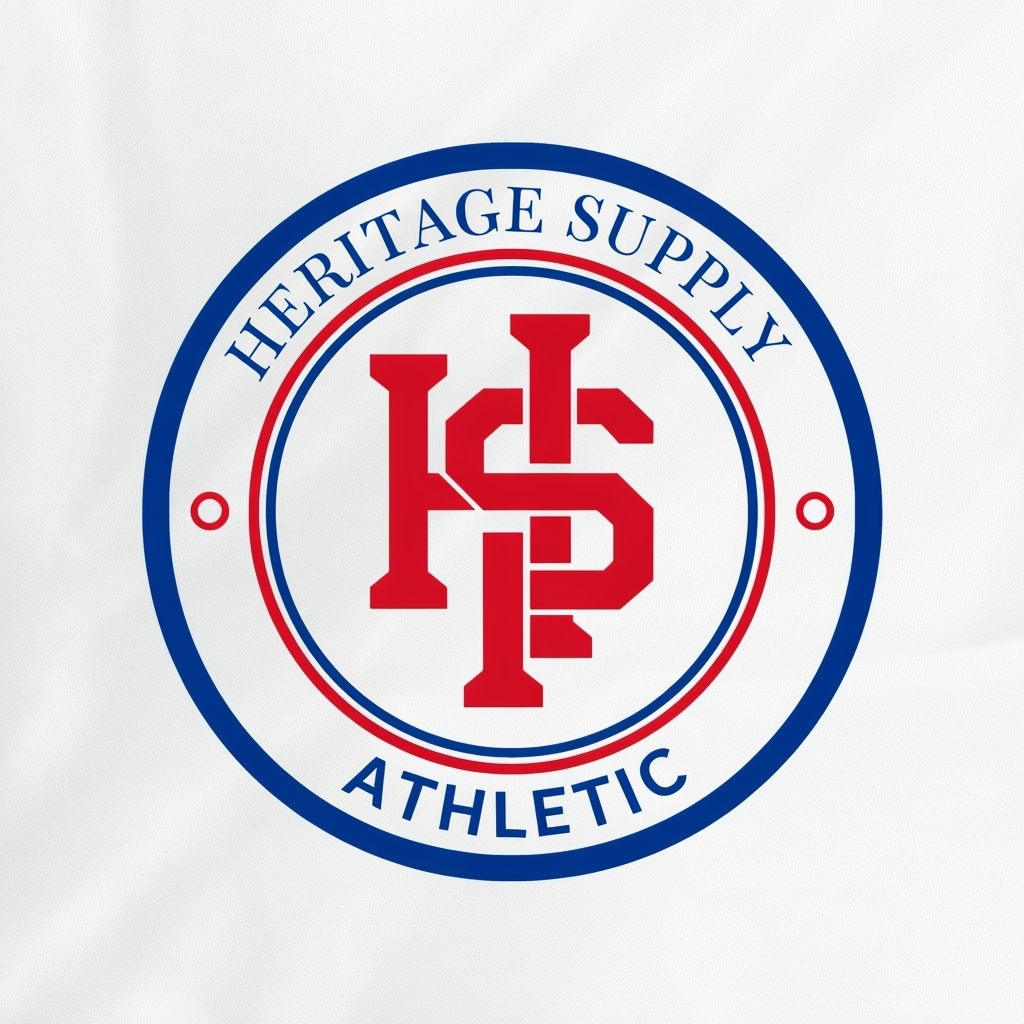 Retro Collegiate Heritage Supply Athletic Logo Design