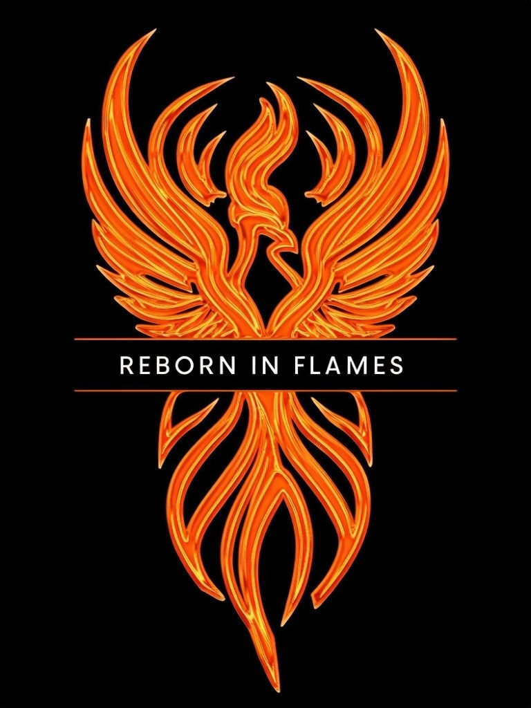 Vibrant Phoenix Rising from Flames Graphic T-Shirt