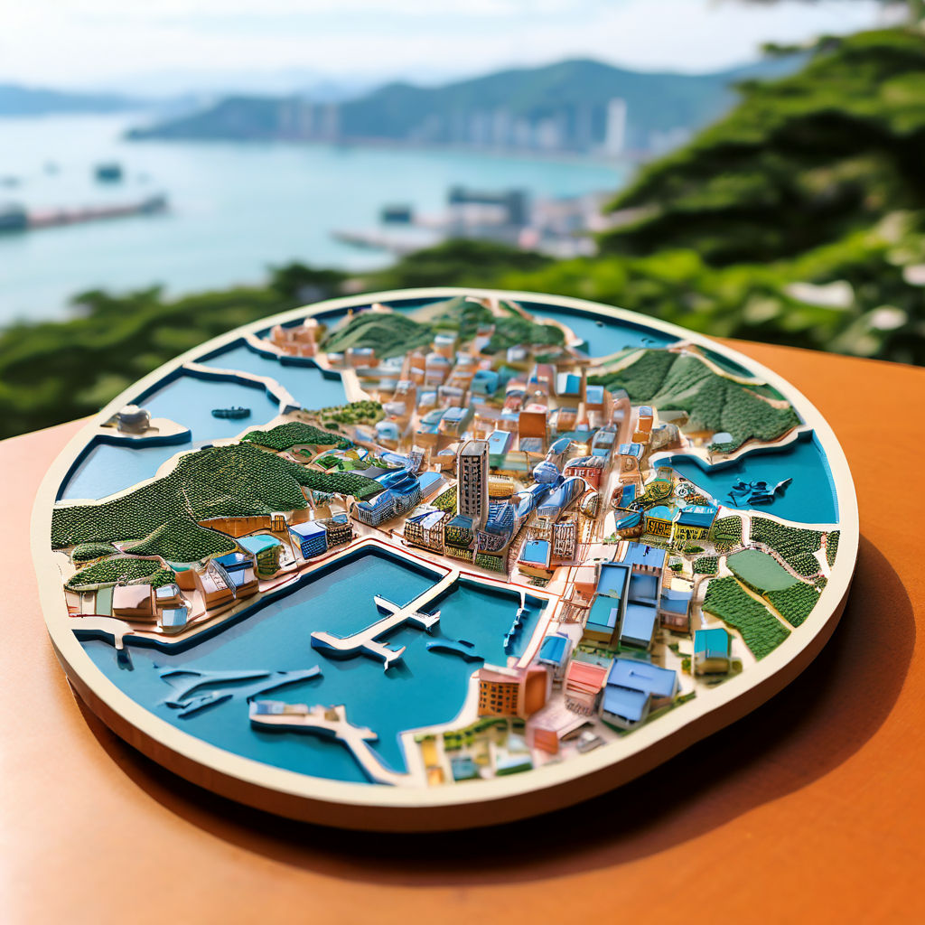 Taiwan Tamsui Map Shaped Coasters by 林偉 - Playground