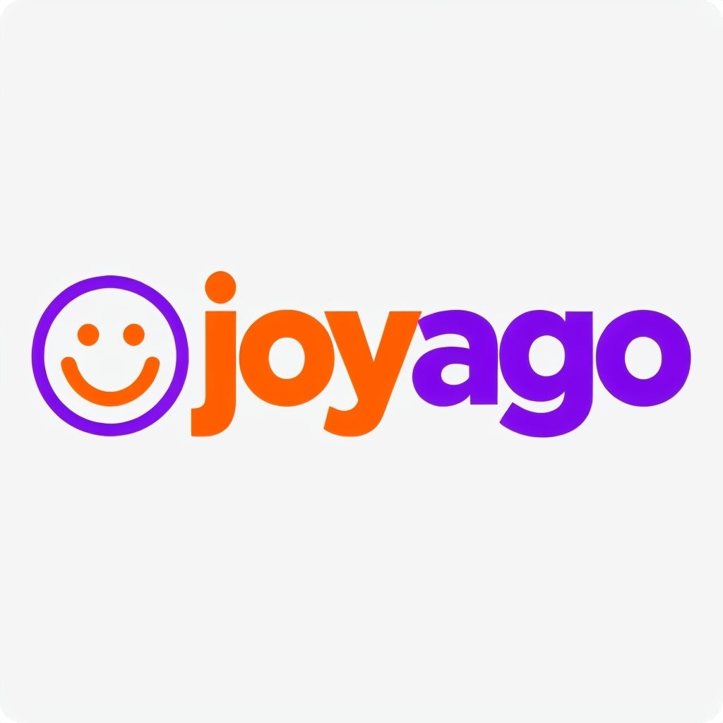 Joyago Bold Vibrant Logo with Smiling Face Icon