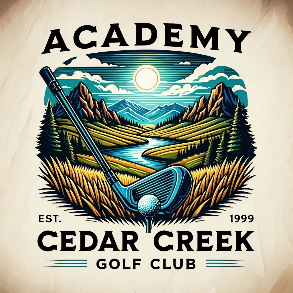 Vintage Cedar Creek Golf Club Logo T-Shirt