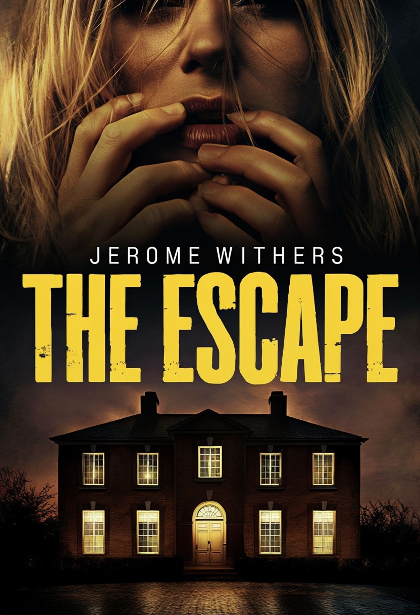 Dramatic Suspenseful Book Cover Design for 'The Escape' EBook Cover