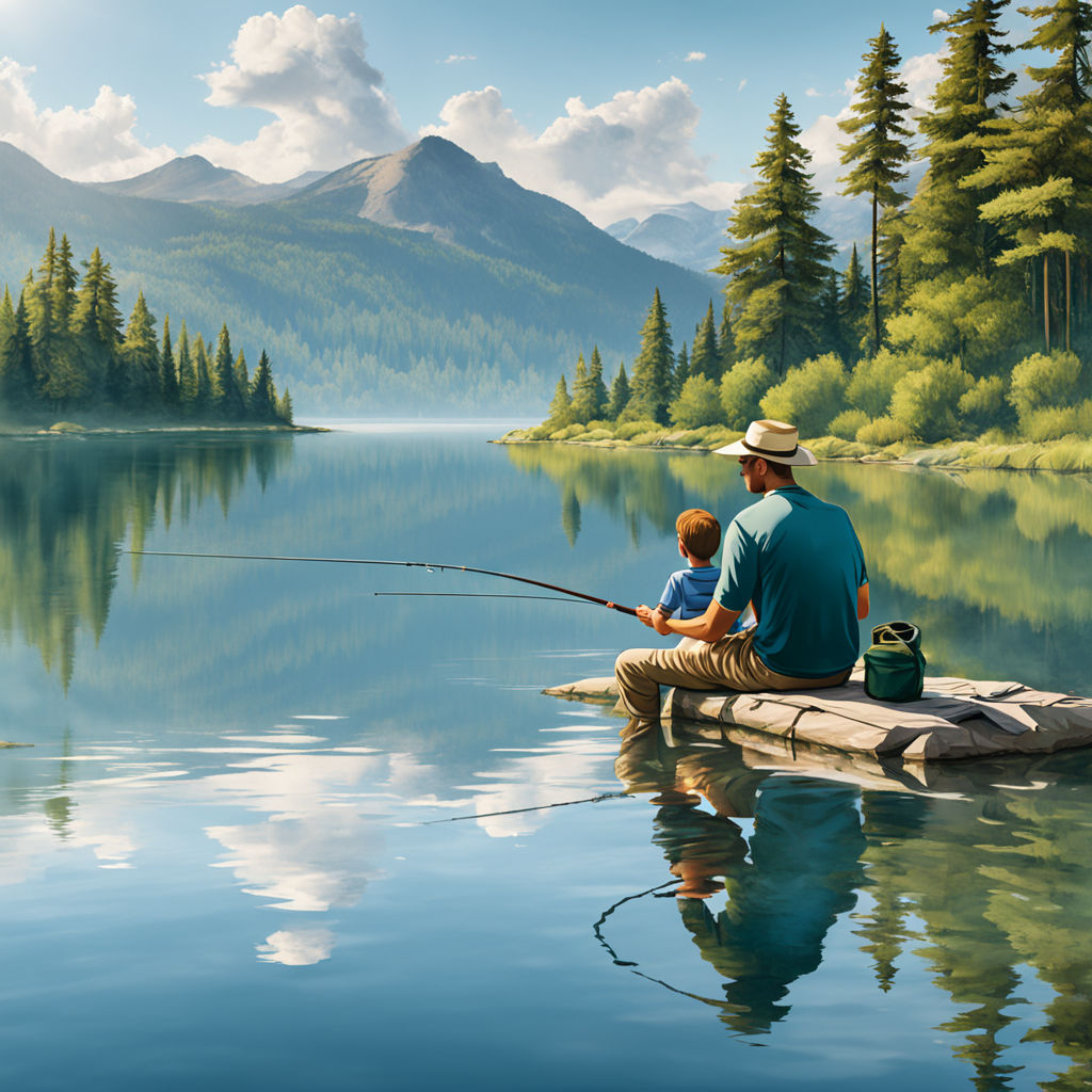 Fisherman with fishing rod in the studio Stock Photo by ©tcsaba