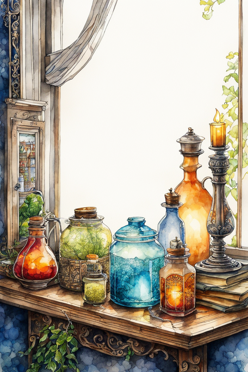 Pen and ink drawing by Deb Kerkhof - Playground