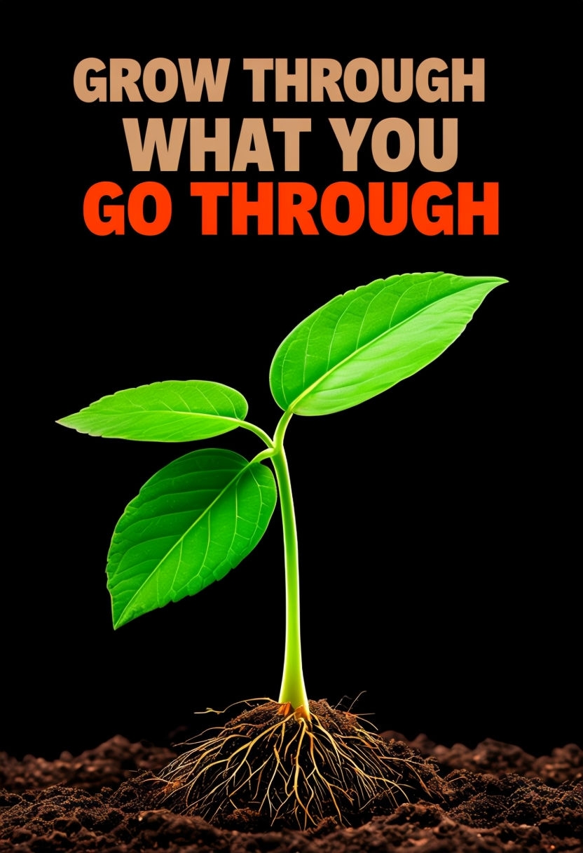 Inspirational Green Seedling Growth Motivational Poster