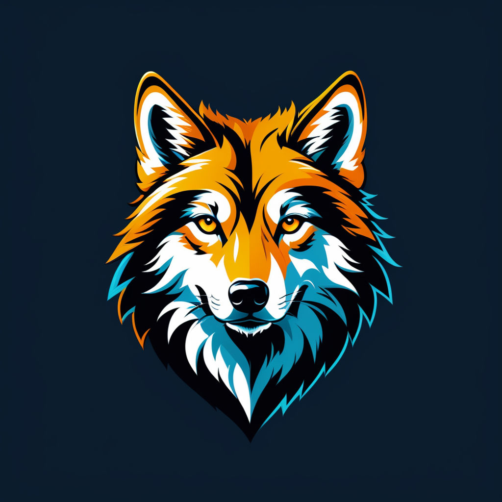 Vector wofl head logo design by Liza Lipss - Playground