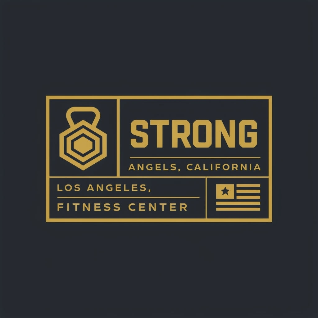 Modern Minimalist Strong Fitness Center Logo Design Hats