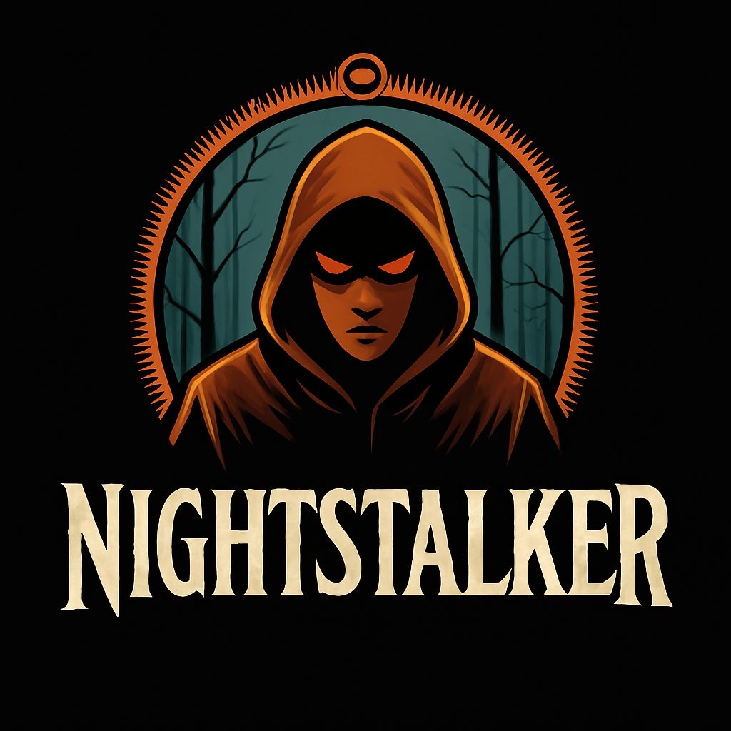 Mysterious Nightstalker Character Illustration T-Shirt