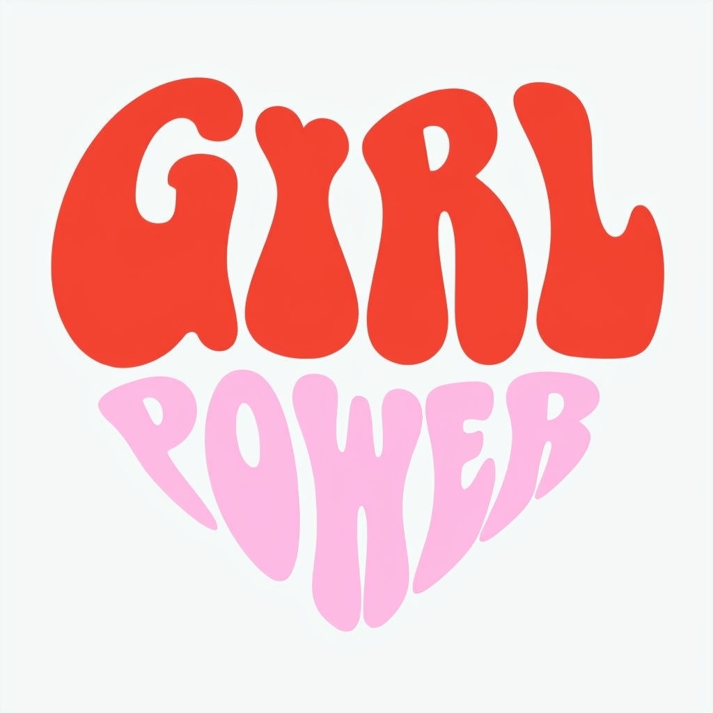 Vibrant Girl Power Heart Design for Inspiring Hat Fashion