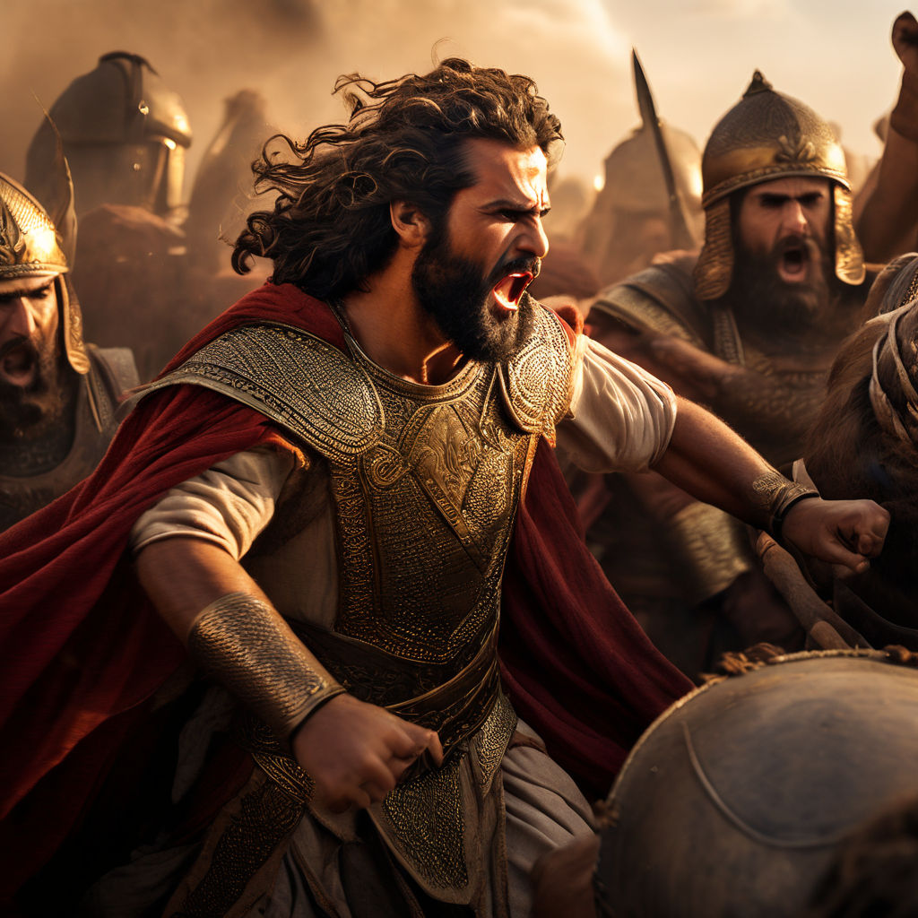 Epic fight between Israelites and Canaanites by Beatriz Felix - Playground