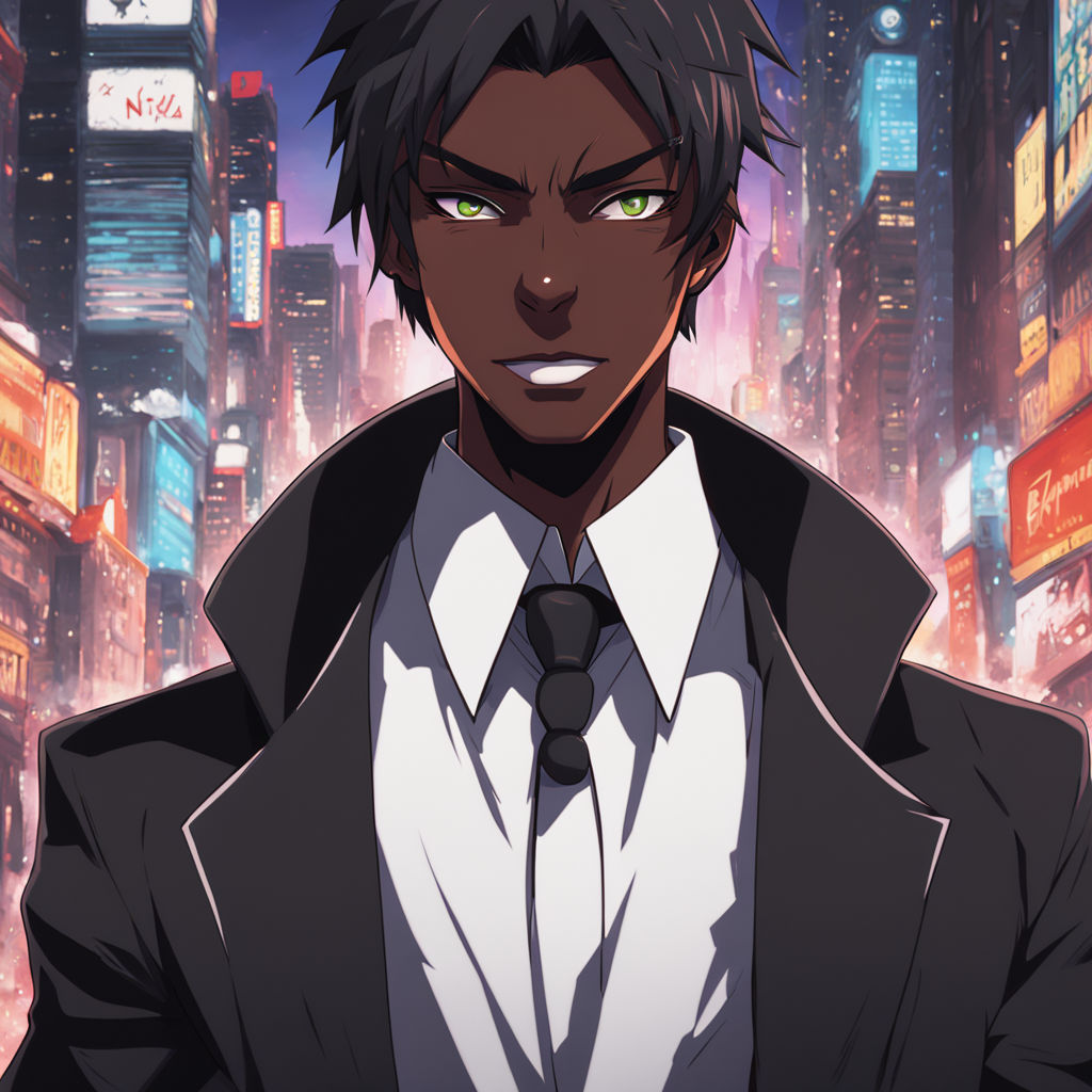 Black anime guy